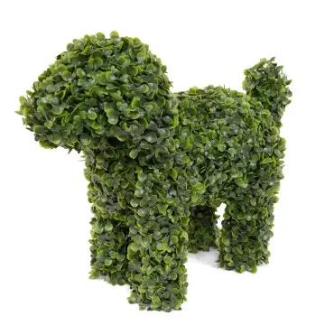 Custom Wholesale Artificial Garden Decoration Animals Boxwood Dog Simulation Plants Creative Design Creative Artificial
