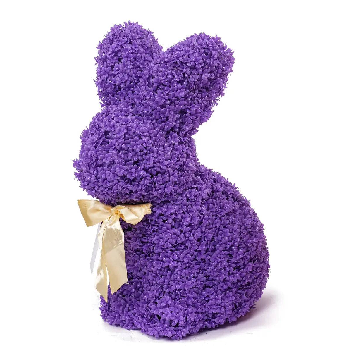 Direct Factory Sale Rabbit Easter Bunny Statue Garden Ornament Artificial Simulation Plant Craft Work for Garden Decorations