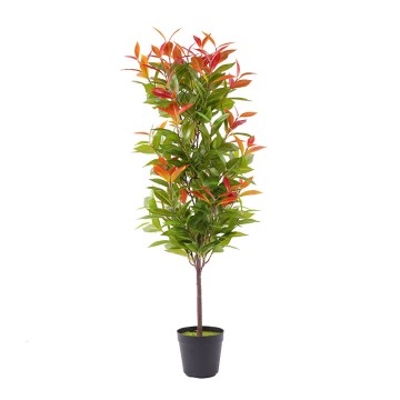 Artificial Plants h90cm Photinia Leaf Potted Plant with 488 Leaves Enhancing Space Style